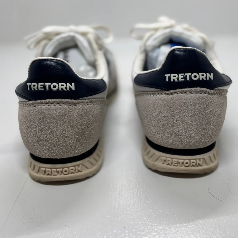 Tretorn Nylite Sneakers Women’s 8 White Gray Suede Leather Casual Retro Trainer - Picture 8 of 14